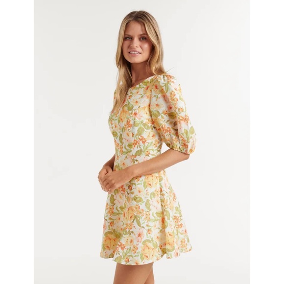 Ever New Noelle Diamond Back Mini Dress Size 2 - Picture 4 of 14